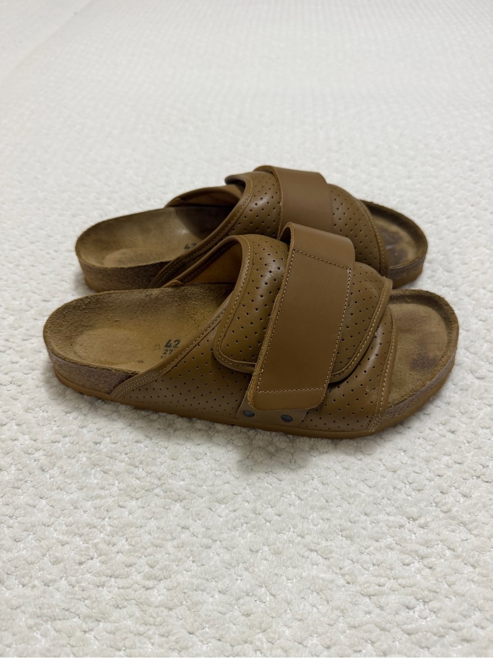 Birkenstock Kyoto Padded Puff Leather Sandal Men’s Size 42 US 9-9.5